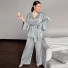 Damenpyjama P2596 grau