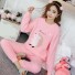 Damenpyjama P2607 rosa