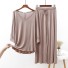 Damenpyjama P2687 beige