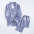 Damenpyjama P2690 blau