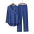 Damenpyjama P2750 blau