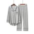 Damenpyjama P2750 grau