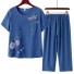 Damenpyjama P2778 blau