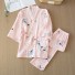 Damenpyjama P2787 rosa