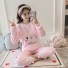 Damenpyjama P2810 rosa