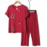 Damenpyjama P2846 rot