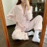 Damenpyjama P2903 rosa