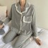 Damenpyjama P3084 grau