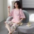 Damenpyjama P3101 rosa