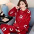 Damenpyjama P3122 rot