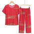 Damenpyjama P3137 rot