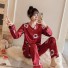 Damenpyjama P3150 rot