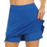 Damenrock mit eingenähten Shorts blau