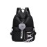 Damenrucksack E675 schwarz