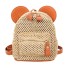 Damenrucksack mit Laschen orange