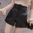 Damenshorts mit hoher Taille schwarz