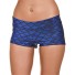 Damenshorts mit Muster A718 blau