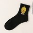 Damensocken mit Küken schwarz