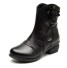 Damenstiefeletten mit Blume J1712 schwarz