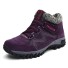 Damenstiefeletten mit Fell J2369 lila