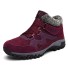 Damenstiefeletten mit Fell J2369 rot