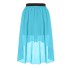 Dámská asymetrická sukně A1905 světle modrá