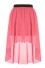 Dámská asymetrická sukně A1905 tmavě růžová