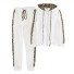 Damska bluza i spodnie dresowe w panterkę biały