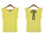 Damska bluzka z marszczeniami Jimena żółty