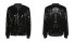 Dámská bunda s flitry J2784 černá