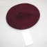 Dámská čepice baret s kroužky J1663 vínová