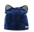 Dámská čepice - Kočičí uši J2835 modrá