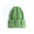 Damska czapka z dzianiny zielony