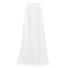 Dámska dlhá čipkovaná sukňa A1587 biela