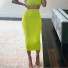 Dámska dlhá puzdrová sukňa A1172 zelená