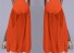 Dámska dlhá sukňa priesvitná oranžová