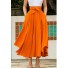 Dámska dlhá sukňa s mašľou oranžová