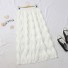 Dámska dlhá sukňa s strapcami biela