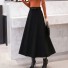 Dámska dlhá sukňa s vysokým pásom A1583 čierna