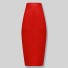 Dámska dlhá sukňa s vysokým pásom červená