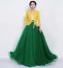 Dámska dlhá tylová sukňa s mašľou zelená