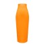 Dámská dlouhá sukně s vysokým pasem oranžová