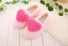 Dámská domácí obuv - Bačkory se srdcem růžová