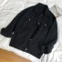 Dámska džínsová bunda P1413 čierna