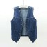 Dámska džínsová vesta P1679 tmavo modrá