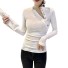 Damska elastyczna koszulka z długim rękawem B62 biały