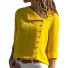 Dámska jednofarebná košeľa Lara žltá