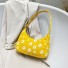 Dámská kabelka s květinami žlutá