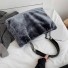 Dámská kabelka z umělé kožešiny M886 tmavě šedá