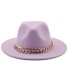 Damska kapelusz z łańcuszkiem A2449 jasny fiolet